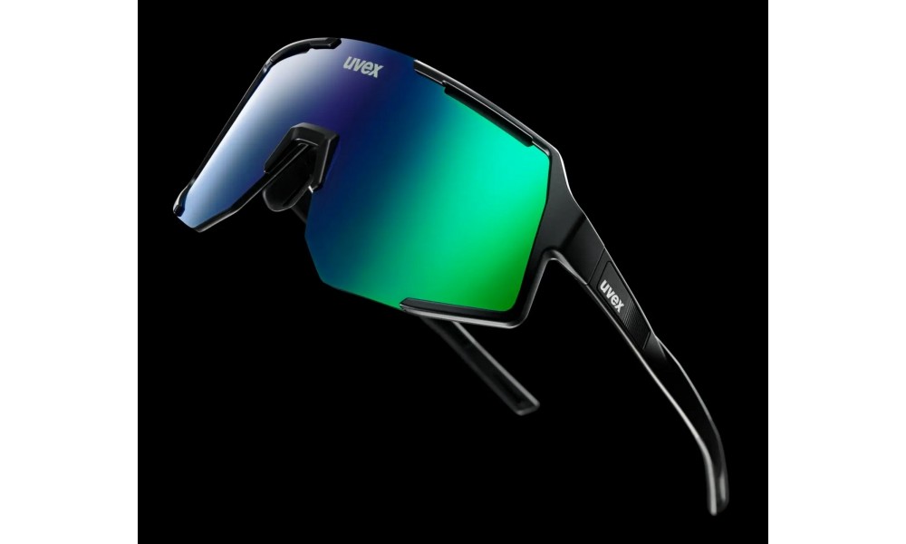 Okulary Uvex Sequenze - czarno-zielony