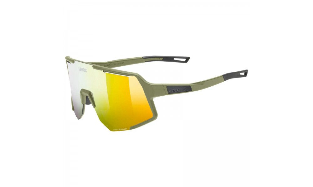 Okulary Uvex Sequenze CV - zielono-zółty