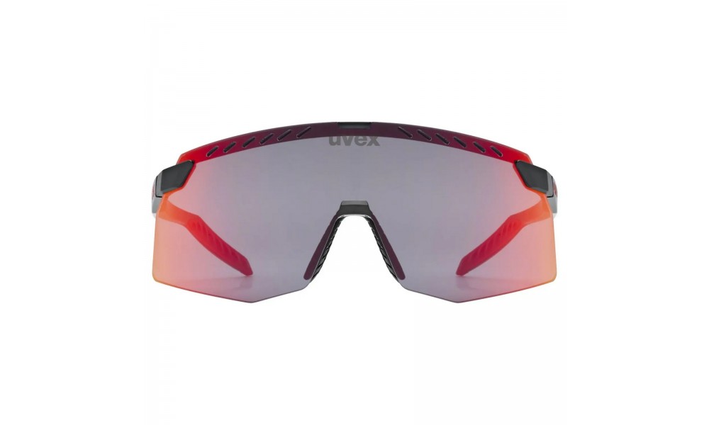Okulary Uvex Pace Stage - czarno-czerwony