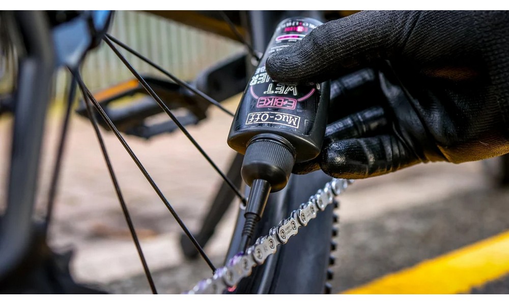 Olej Muc-Off eBike wet lube do łańcucha 120ml-warunki suche