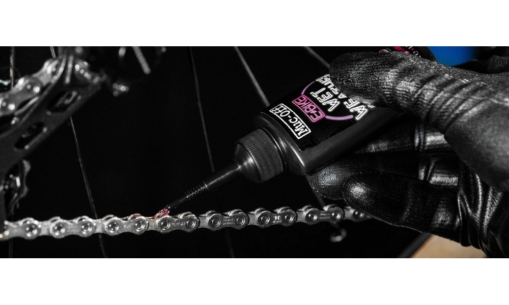 Olej Muc-Off eBike wet lube do łańcucha 120ml-warunki suche