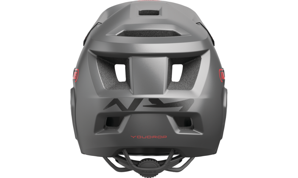 Kask dziecięcy Abus YouDrop FF Full Face MTB - srebrny