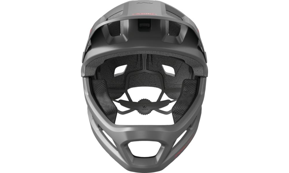 Kask dziecięcy Abus YouDrop FF Full Face MTB - srebrny