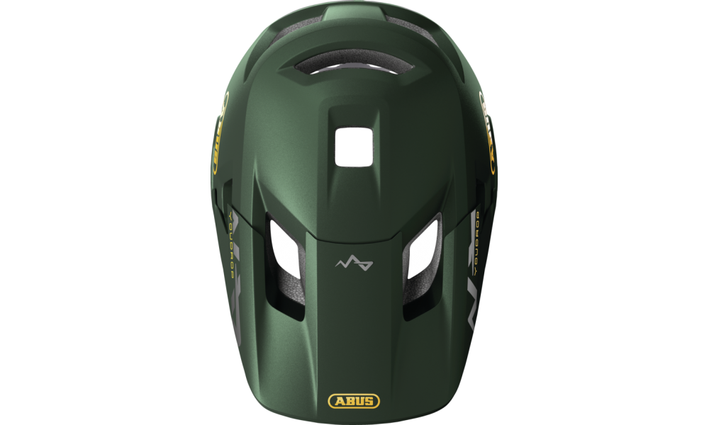 Kask dziecięcy Abus YouDrop FF Full Face MTB - ciemnozielony