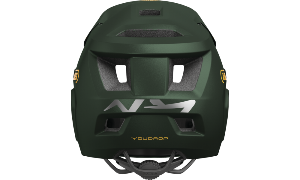 Kask dziecięcy Abus YouDrop FF Full Face MTB - ciemnozielony