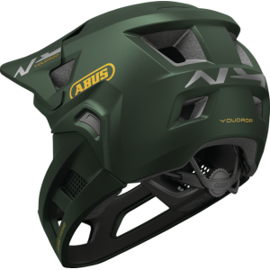 Kask dziecięcy Abus YouDrop FF Full Face MTB - ciemnozielony 2