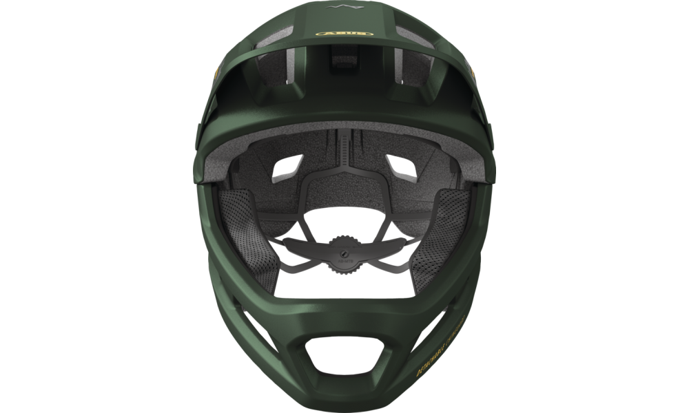 Kask dziecięcy Abus YouDrop FF Full Face MTB - ciemnozielony