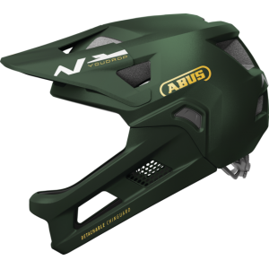 Kask dziecięcy Abus YouDrop FF Full Face MTB - ciemnozielony 1