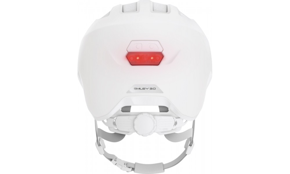 Kask rowerowy Abus Smiley 3.0 LED ACE - biały