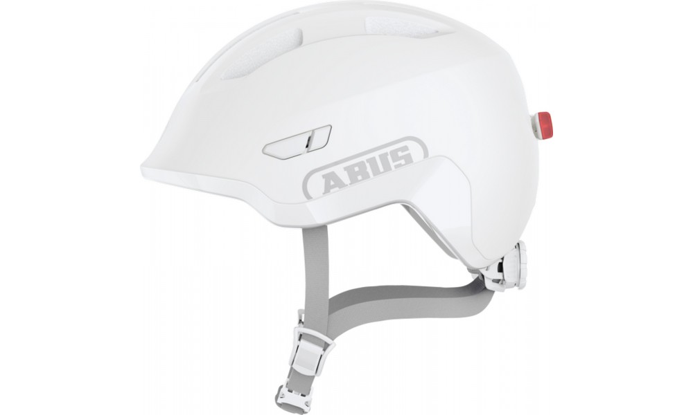 Kask rowerowy Abus Smiley 3.0 LED ACE - biały