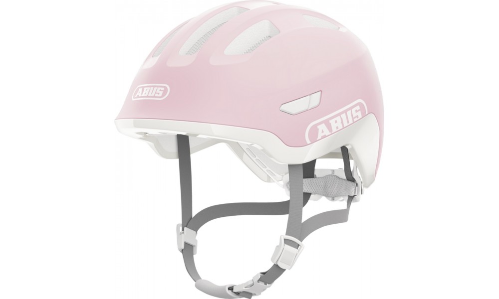 Kask rowerowy Abus Smiley 3.0 LED ACE - różowy