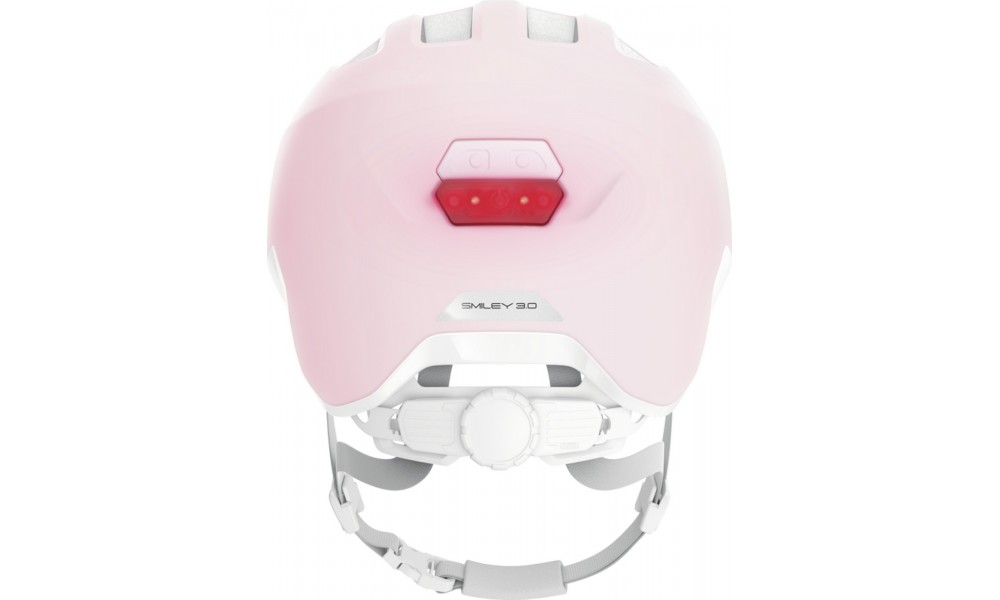Kask rowerowy Abus Smiley 3.0 LED ACE - różowy
