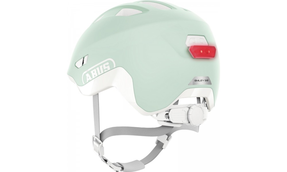 Kask rowerowy Abus Smiley 3.0 LED ACE - miętowy