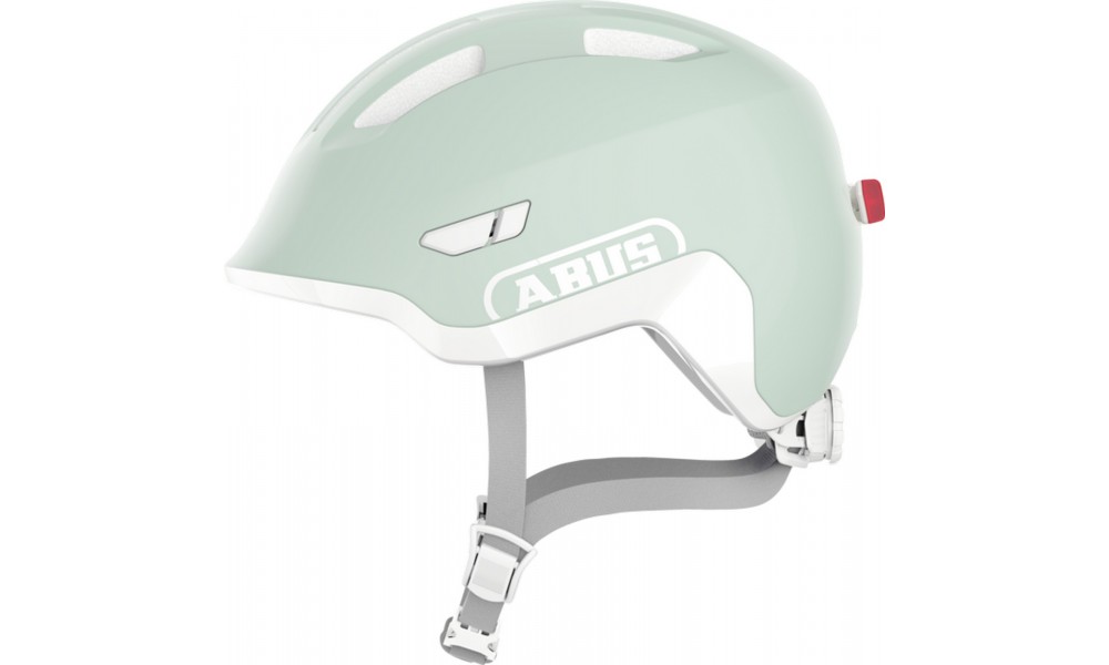 Kask rowerowy Abus Smiley 3.0 LED ACE - miętowy