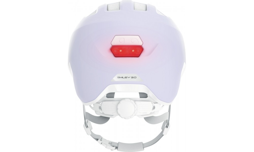 Kask rowerowy Abus Smiley 3.0 LED ACE - lawendowy