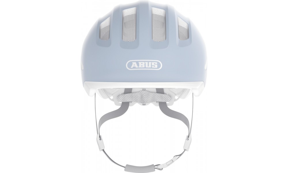 Kask rowerowy Abus Smiley 3.0 LED ACE - błękitno-biały