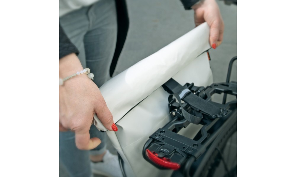 Torba na bagażnik SKS Infinity Side Bag - beżowy