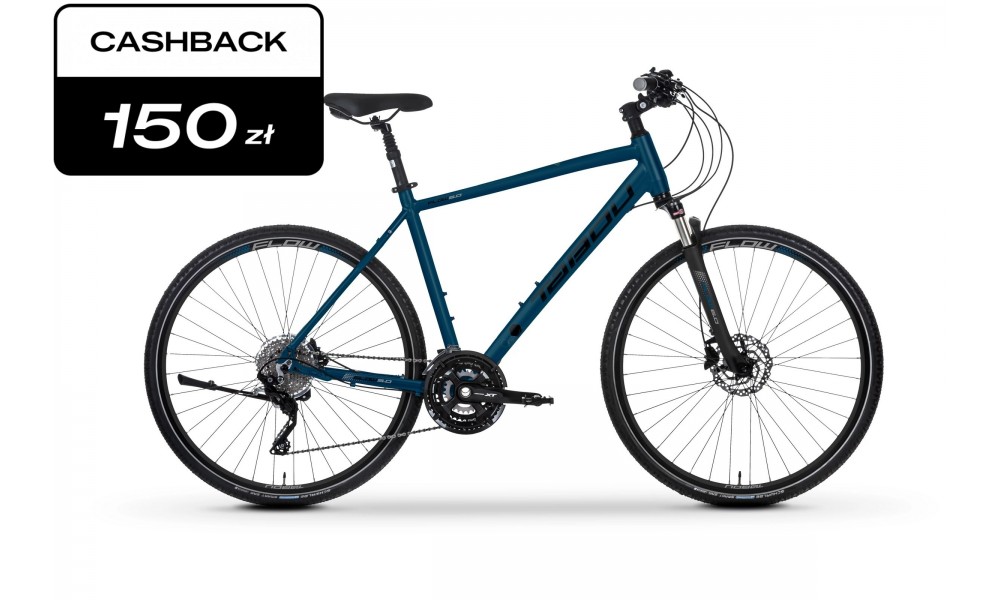 Rower crossowy TABOU FLOW 6.0 2025 - granatowo-czarny