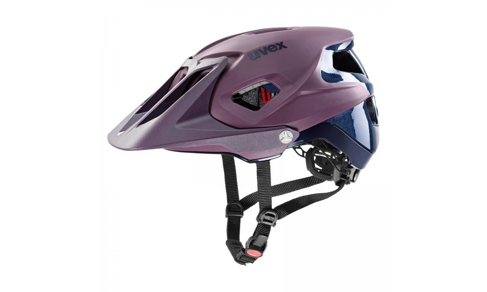 Kask rowerowy Uvex Quatro Integrale - fioletowo-niebieski
