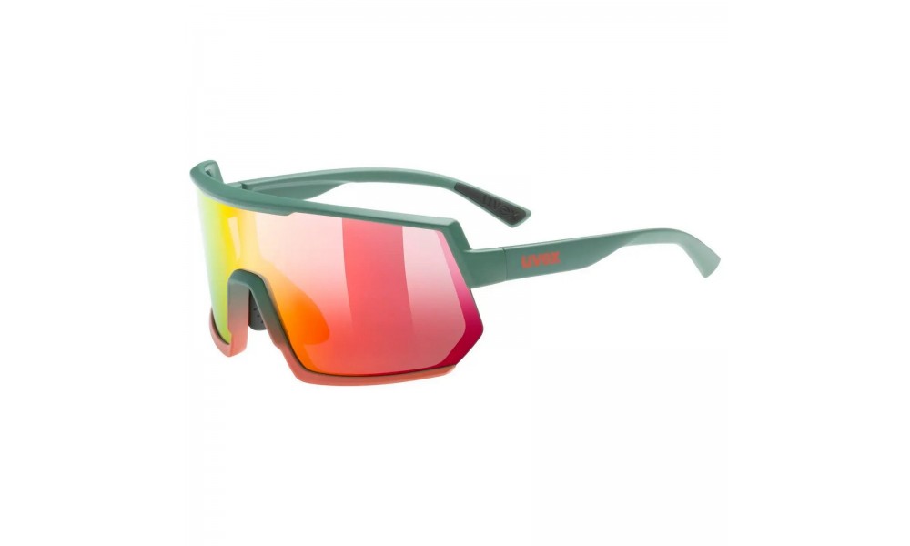 Okulary Uvex Sportstyle 235 - zielono-czerwony