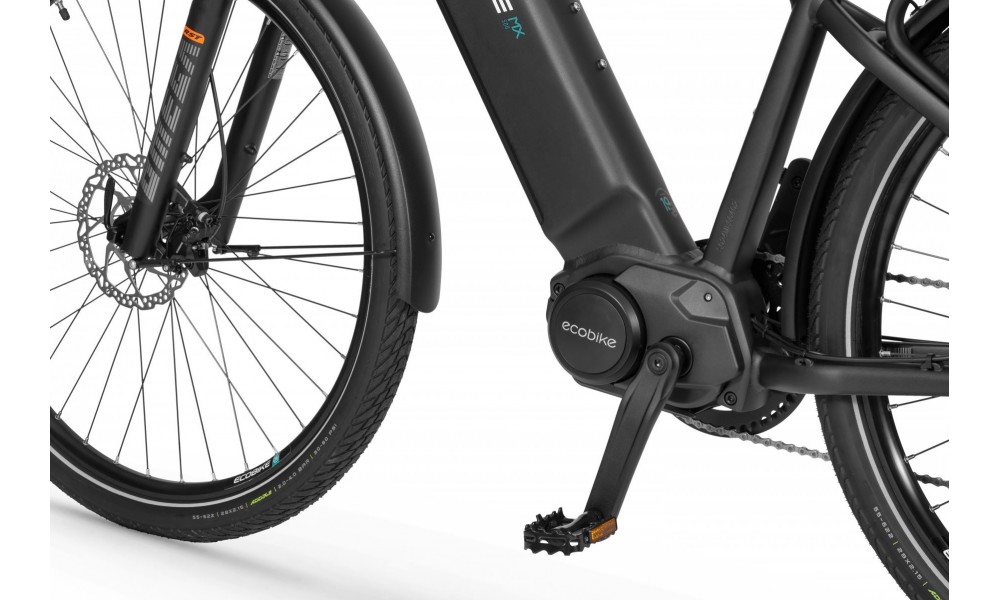 Rower trekkingowy elektryczny Ecobike MX500 Graphite - grafitowy