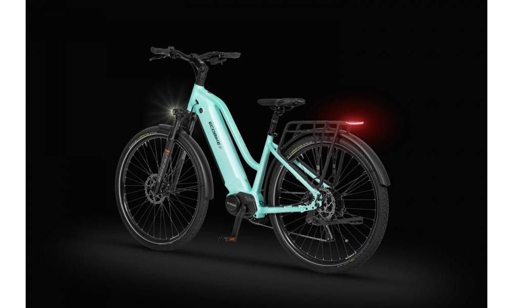 Rower trekkingowy elektryczny Ecobike LX500 Mint - miętowy
