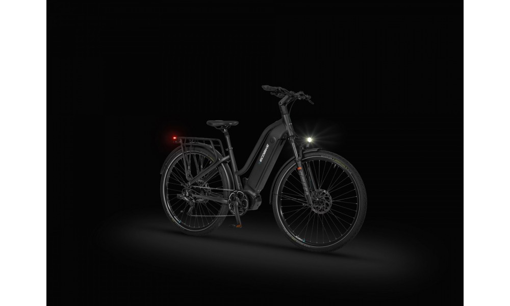 Rower trekkingowy elektryczny Ecobike LX500 Graphite - grafitowy