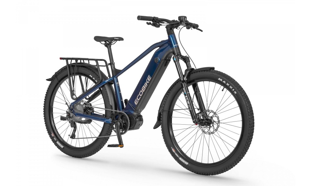 Rower górski elektryczny Ecobike RX500 Blue SUV - niebiesko-czarny