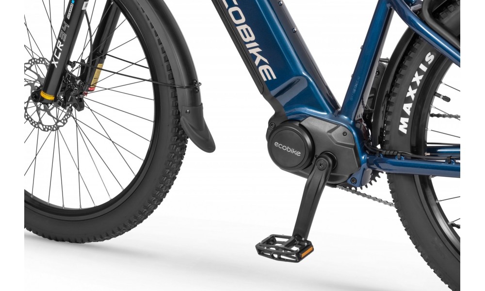 Rower górski elektryczny Ecobike RX500 Blue SUV - niebiesko-czarny