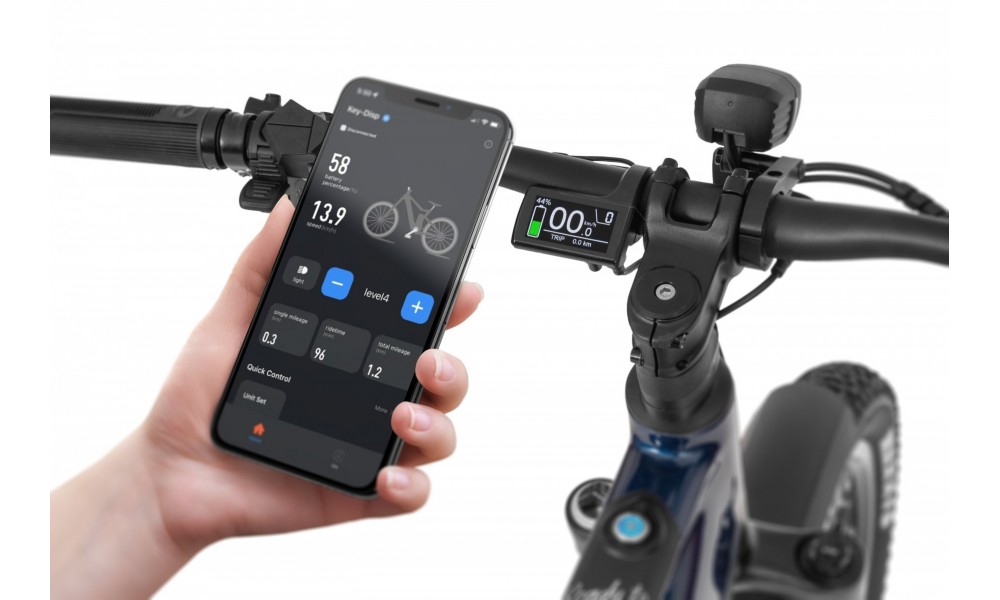 Rower górski elektryczny Ecobike RX500 Blue SUV - niebiesko-czarny