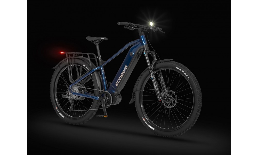 Rower górski elektryczny Ecobike RX500 Blue SUV - niebiesko-czarny