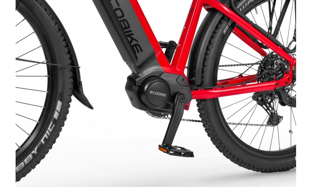 Rower górski elektryczny Ecobike RX500 Black Red SUV - czarno-czerwony