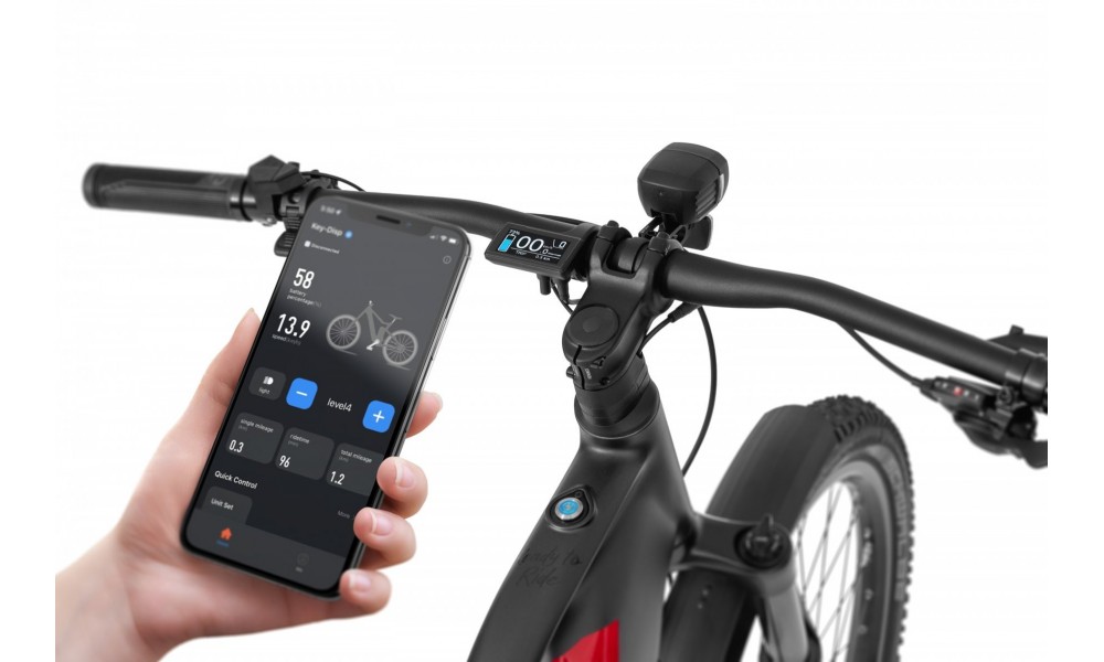 Rower górski elektryczny Ecobike RX500 Black Red SUV - czarno-czerwony