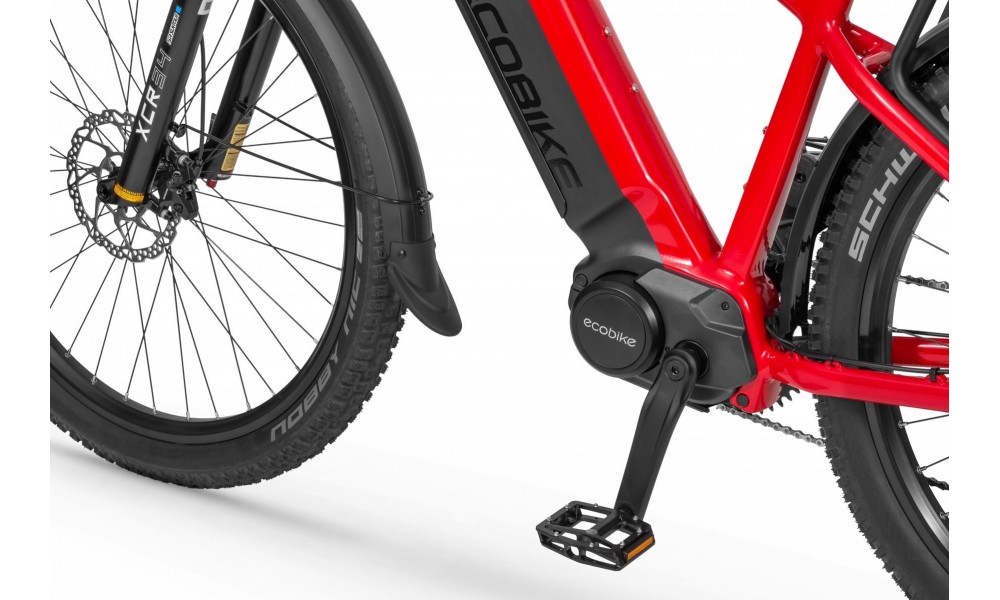 Rower górski elektryczny Ecobike RX500 Black Red SUV - czarno-czerwony