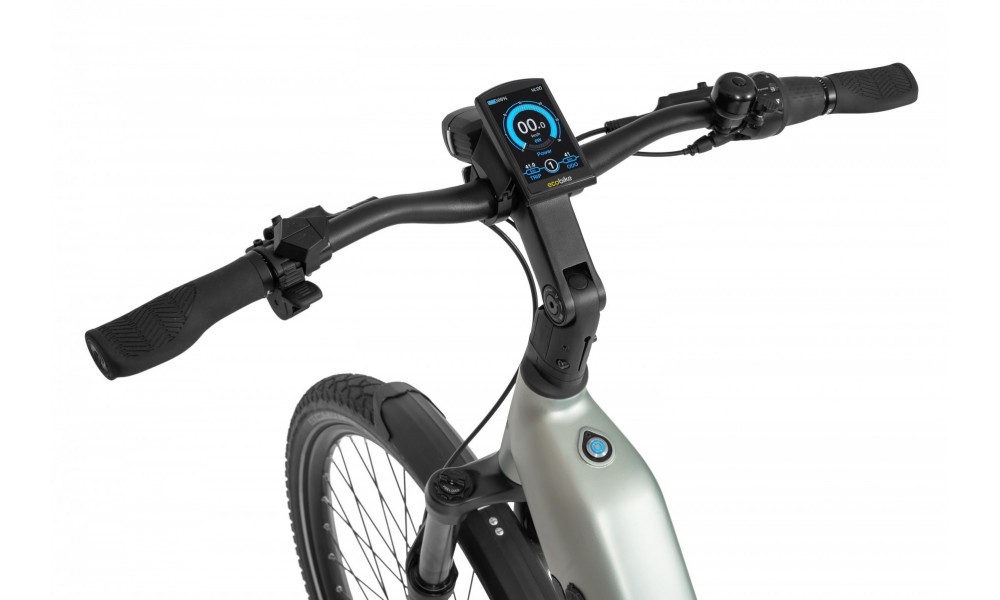 Rower miejski elektryczny Ecobike LX400 Arctic Silver - srebrny