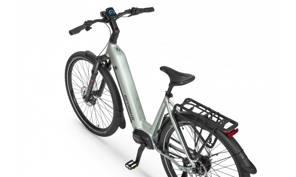 Rower miejski elektryczny Ecobike LX400 Arctic Silver - srebrny