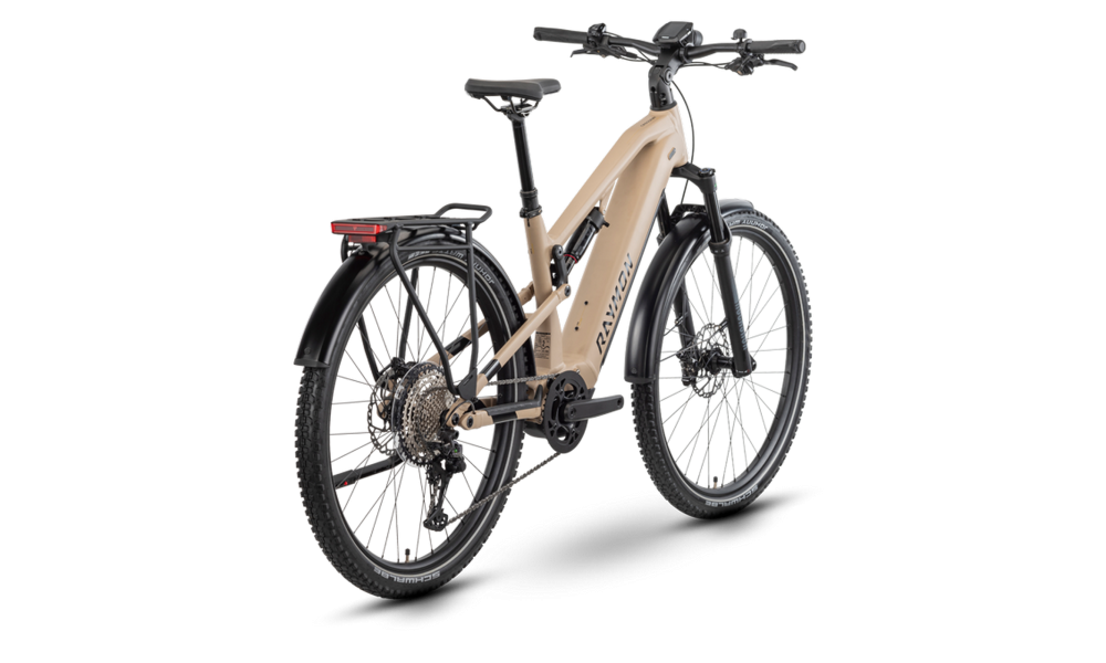 Rower trekkingowy elektryczny R-Raymon Crossray Ultra - beżowy