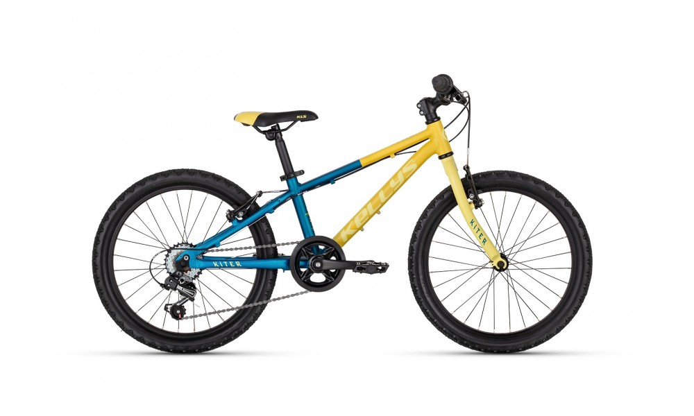 Rower dziecięcy Kellys Kiter 30 20" 026 - niebiesko-żółty