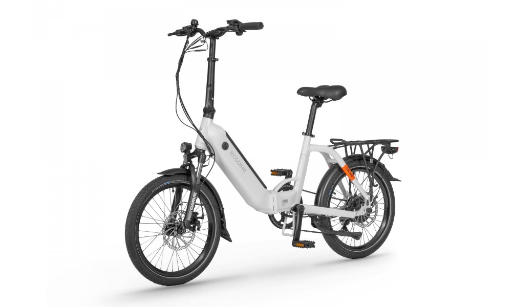 Rower miejski elektryczny Ecobike Rhino Arctic White - biały