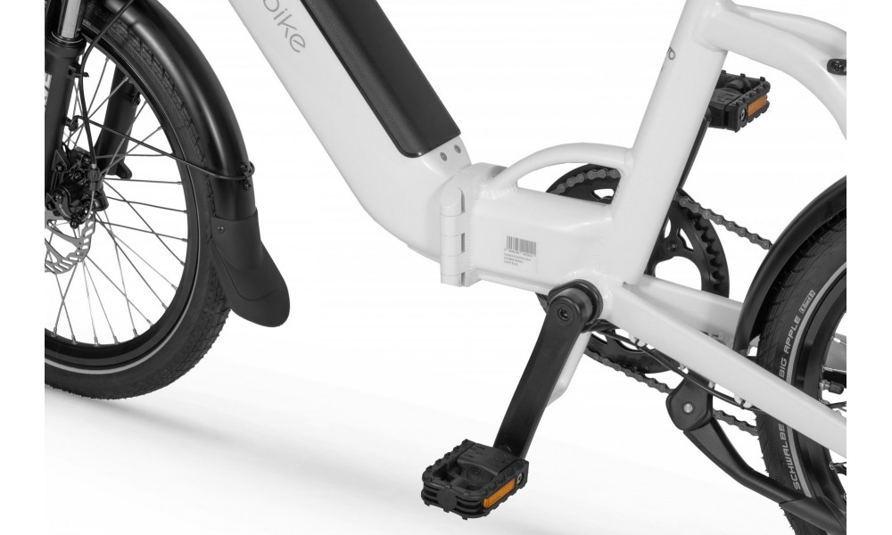 Rower miejski elektryczny Ecobike Rhino Arctic White - biały