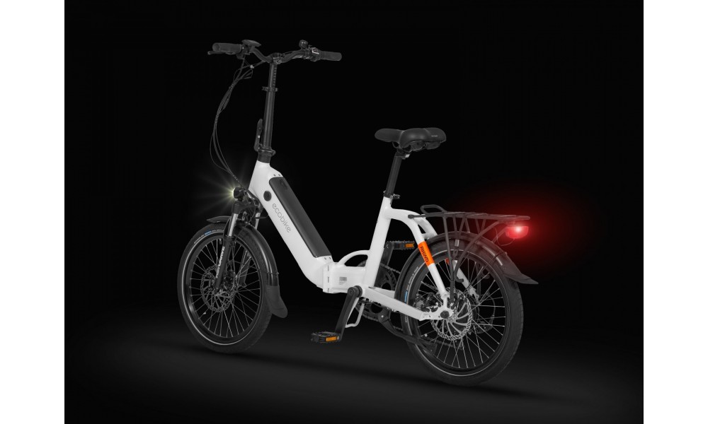 Rower miejski elektryczny Ecobike Rhino Arctic White - biały