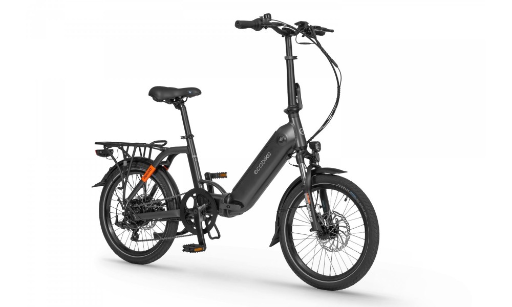 Rower miejski elektryczny Ecobike Rhino Black - czarny