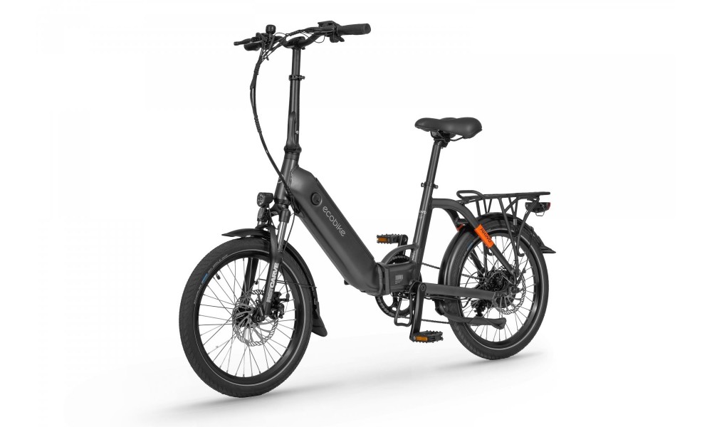 Rower miejski elektryczny Ecobike Rhino Black - czarny