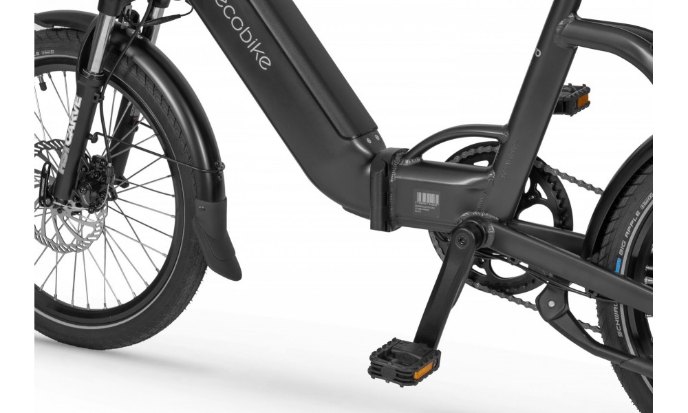 Rower miejski elektryczny Ecobike Rhino Black - czarny