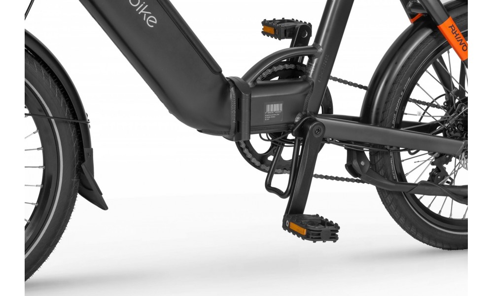 Rower miejski elektryczny Ecobike Rhino Black - czarny