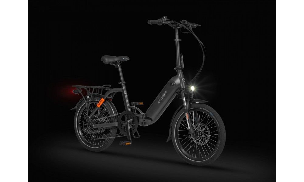 Rower miejski elektryczny Ecobike Rhino Black - czarny