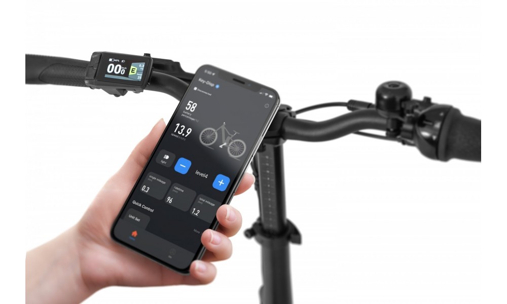 Rower miejski elektryczny Ecobike Rhino Cruise Black - czarny