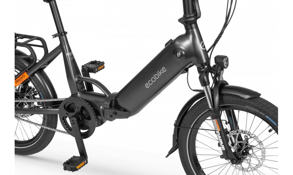 Rower miejski elektryczny Ecobike Rhino Cruise Black - czarny