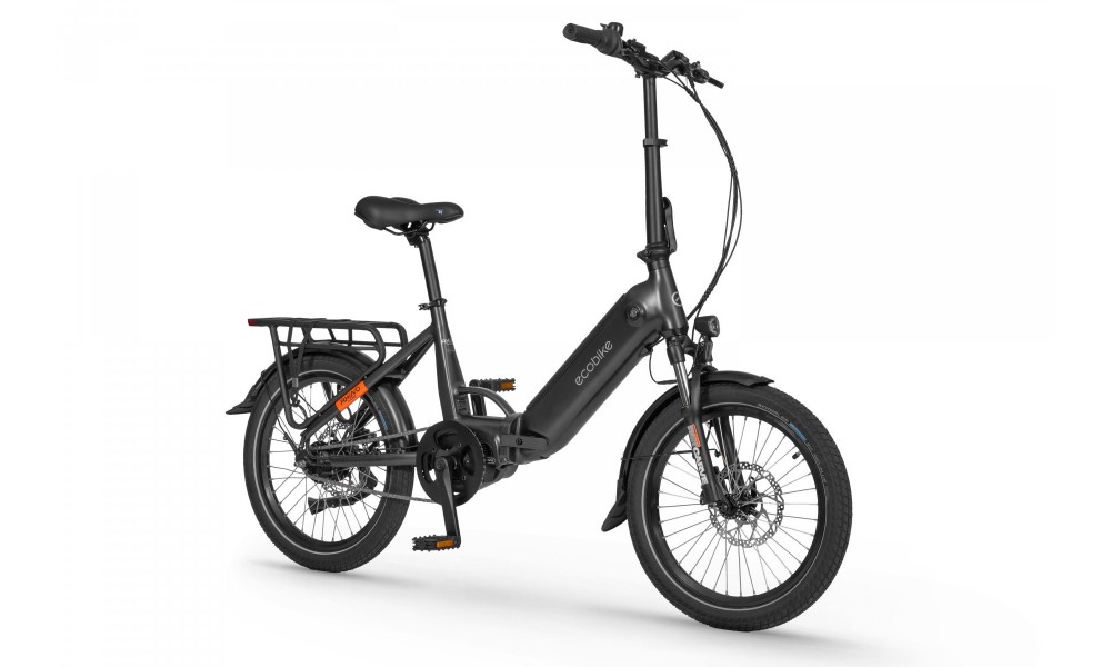 Rower miejski elektryczny Ecobike Rhino Cruise Black - czarny