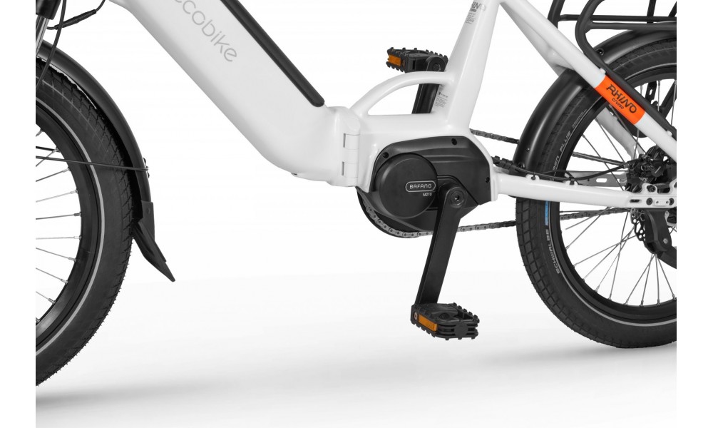 Rower miejski elektryczny Ecobike Rhino Cruise Arctic White - biały